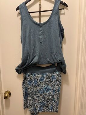 SLEEP by Cacique Tank and Short Set—Green